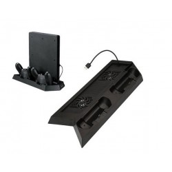 PlayStation 4 PS4 Stand Dock Controller Charger with Cooling Fan USB Hub