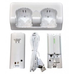 2 in 1 Dual Controller Charging Dock Set for Nintendo Wii