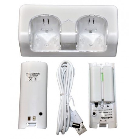 2 in 1 Dual Controller Charging Dock Set for Nintendo Wii